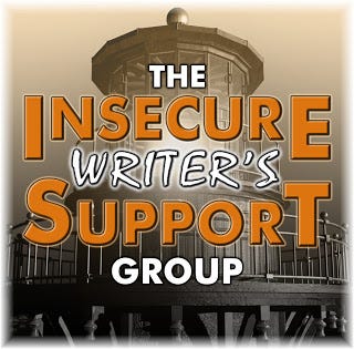 Image of a light house with the words Insecure Writer's support group