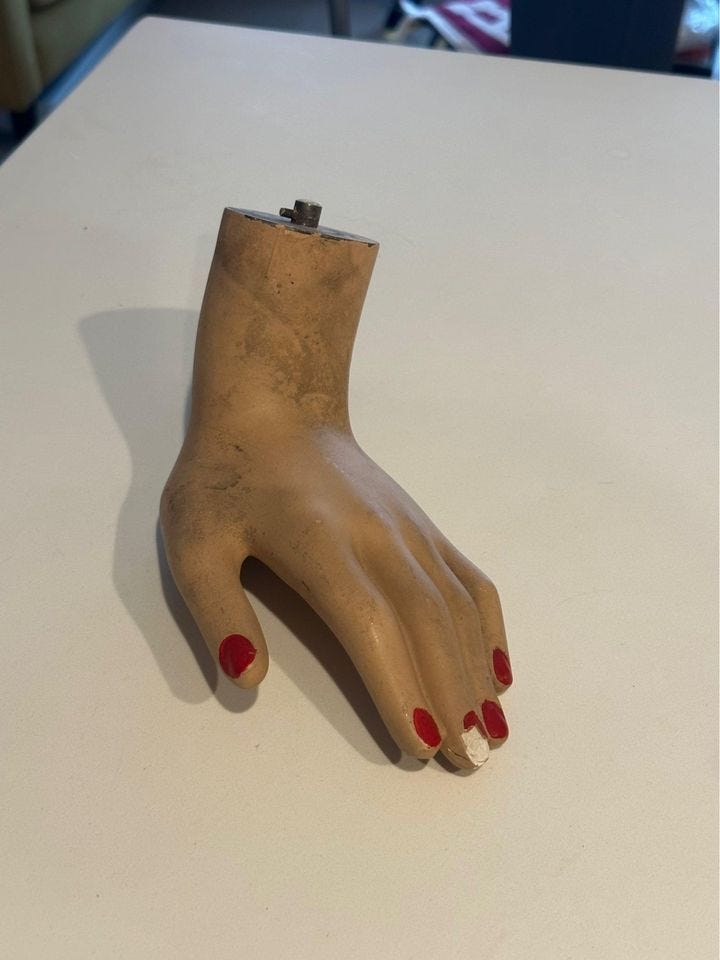 Product photo of Spooky Antique Mannequin Hand