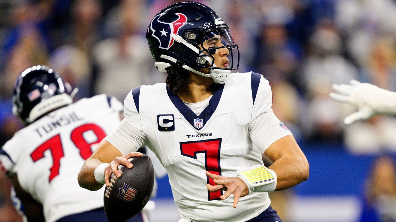 C.J. Stroud, Texans hang on to beat Colts, clinch playoff berth - ESPN