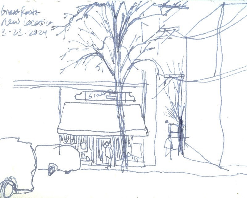 Sketch of Grass Roots Books