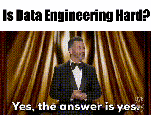 data engineering meme; de is hard
