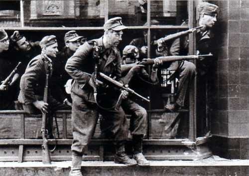 Dirlewanger's troops at Warsaw