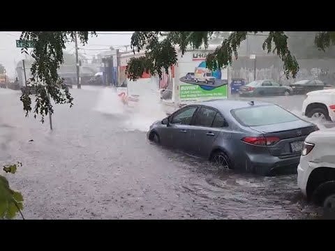 Street flooding in Brooklyn