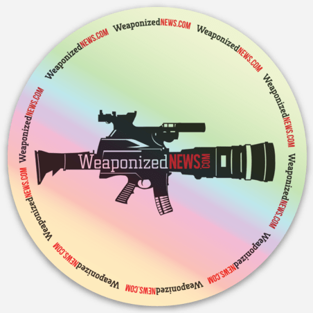 Weaponized News Holographic Sticker