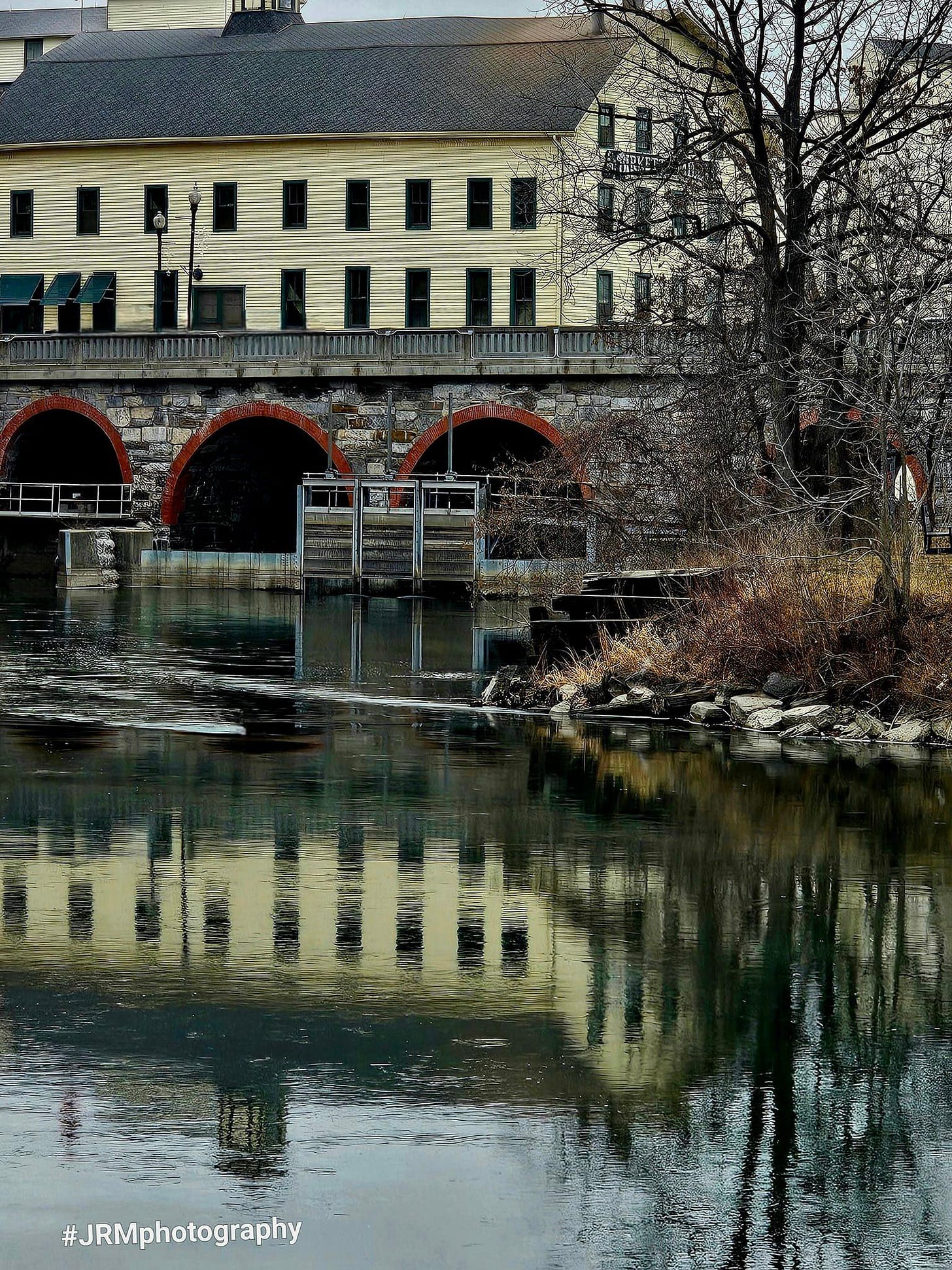 May be an image of covered bridge