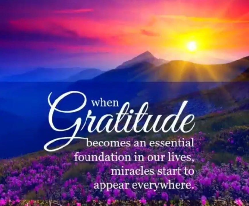 When Gratitude becomes an essential