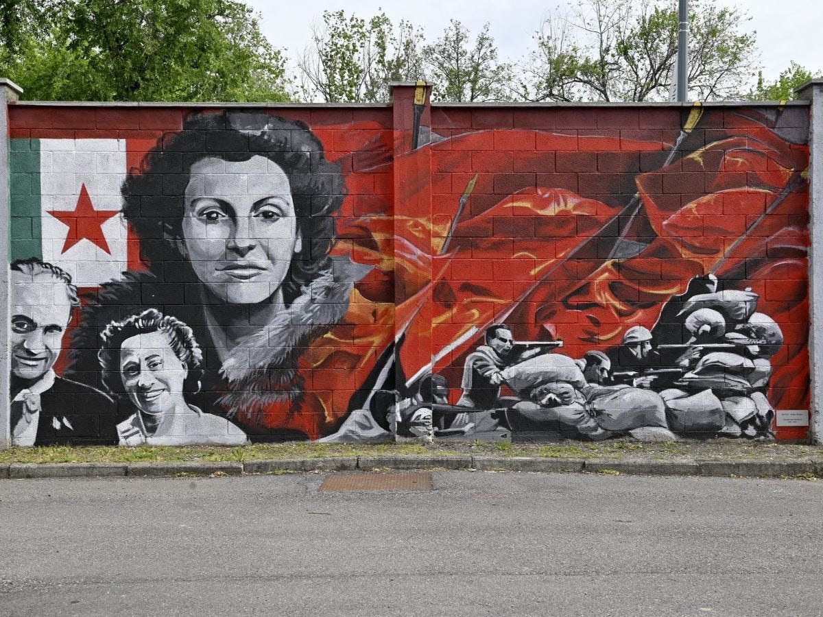 Milano è memoria. Il volto di partigiani e partigiane su un murale alla Cittadella degli Archivi
