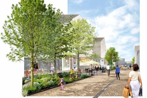 The proposed plans include new walking and cycling routes, new family spaces and a revamp of the High Street