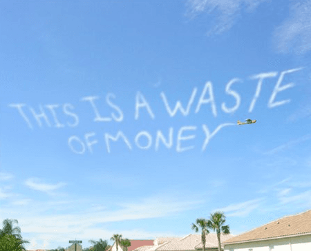18 Hilarious Airplane Skywriting Messages Spotted in the Air