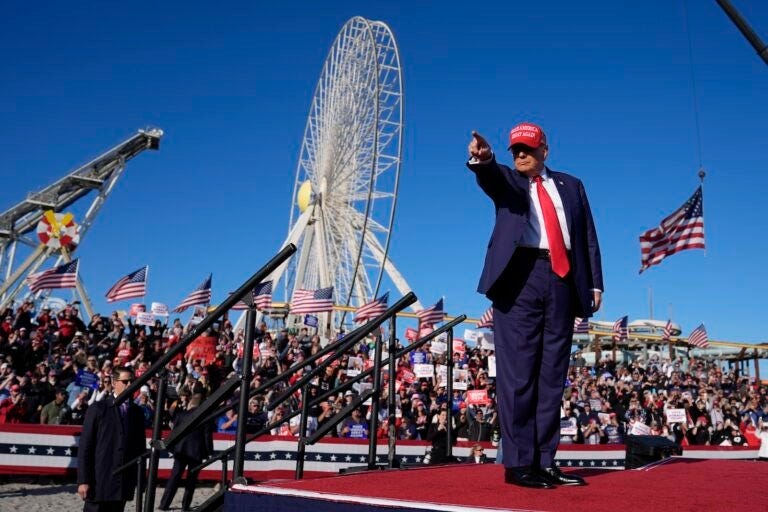 Trump in Wildwood: Former president laments hush money trial - WHYY