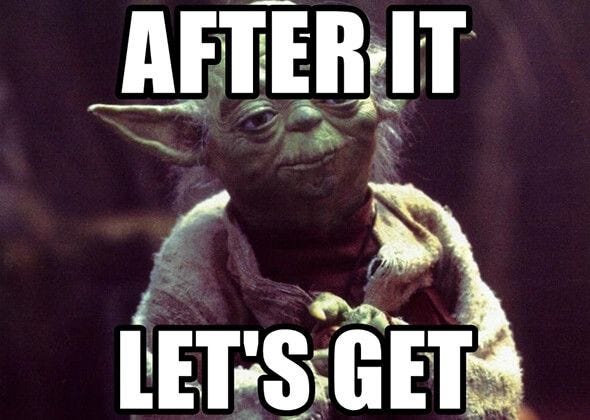 Get after it meme from Yoda