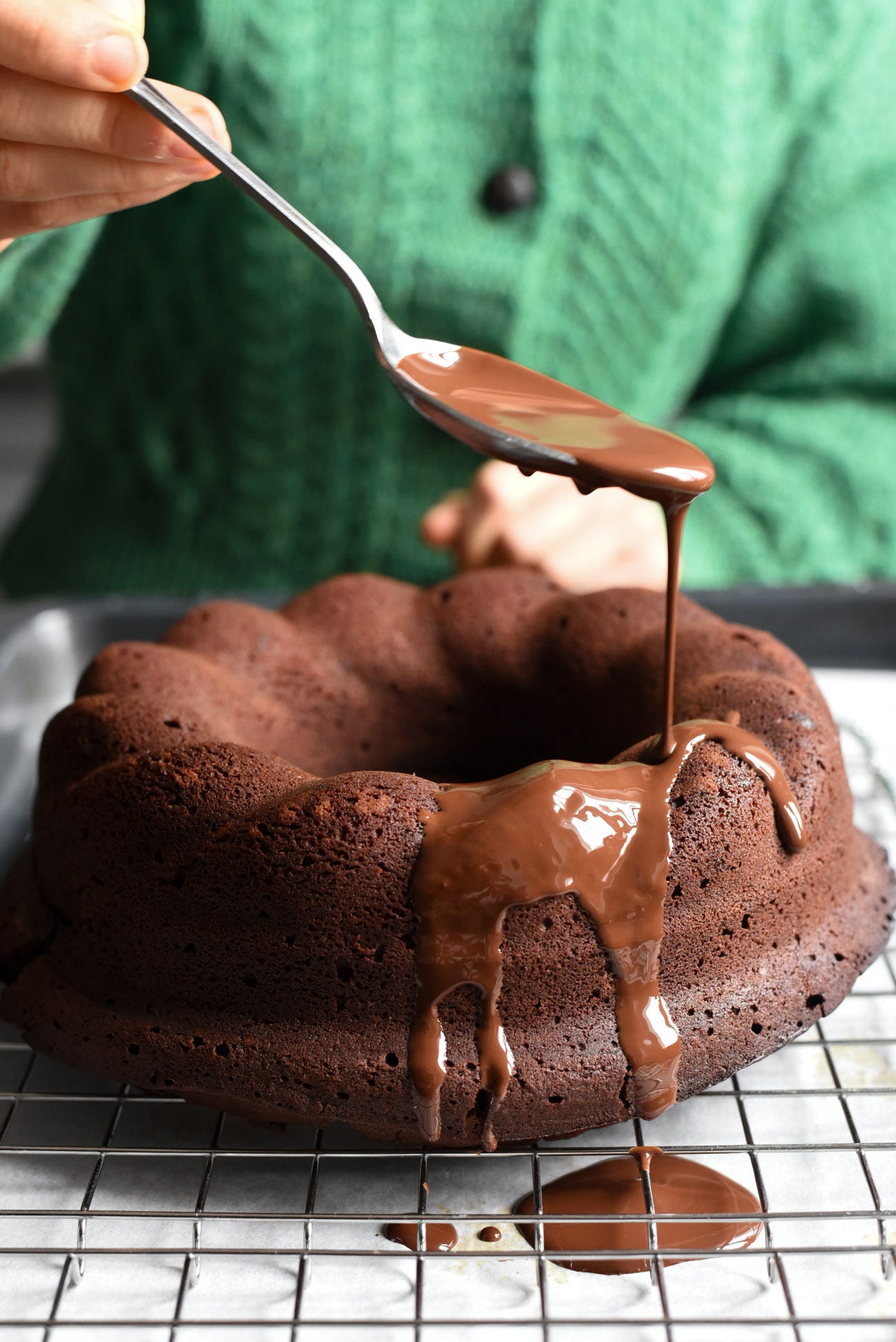 Winter-Spiced Chocolate Bundt Cake 