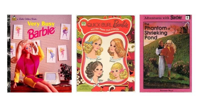 Collage of Barbie book covers