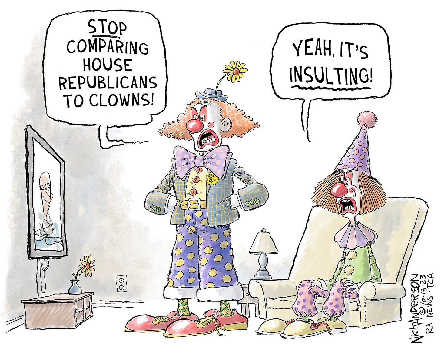 Editorial cartoons for Oct. 22, 2023: House GOP leadership circus, Jim  Jordan, Mideast crisis - syracuse.com