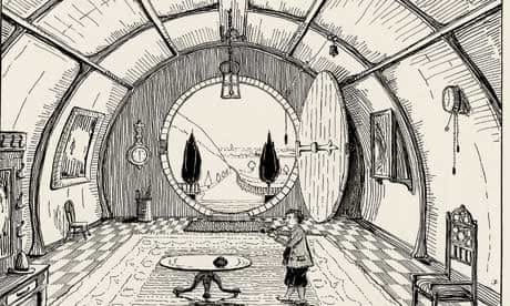 Tolkien's illustration of Bilbo Baggins's home