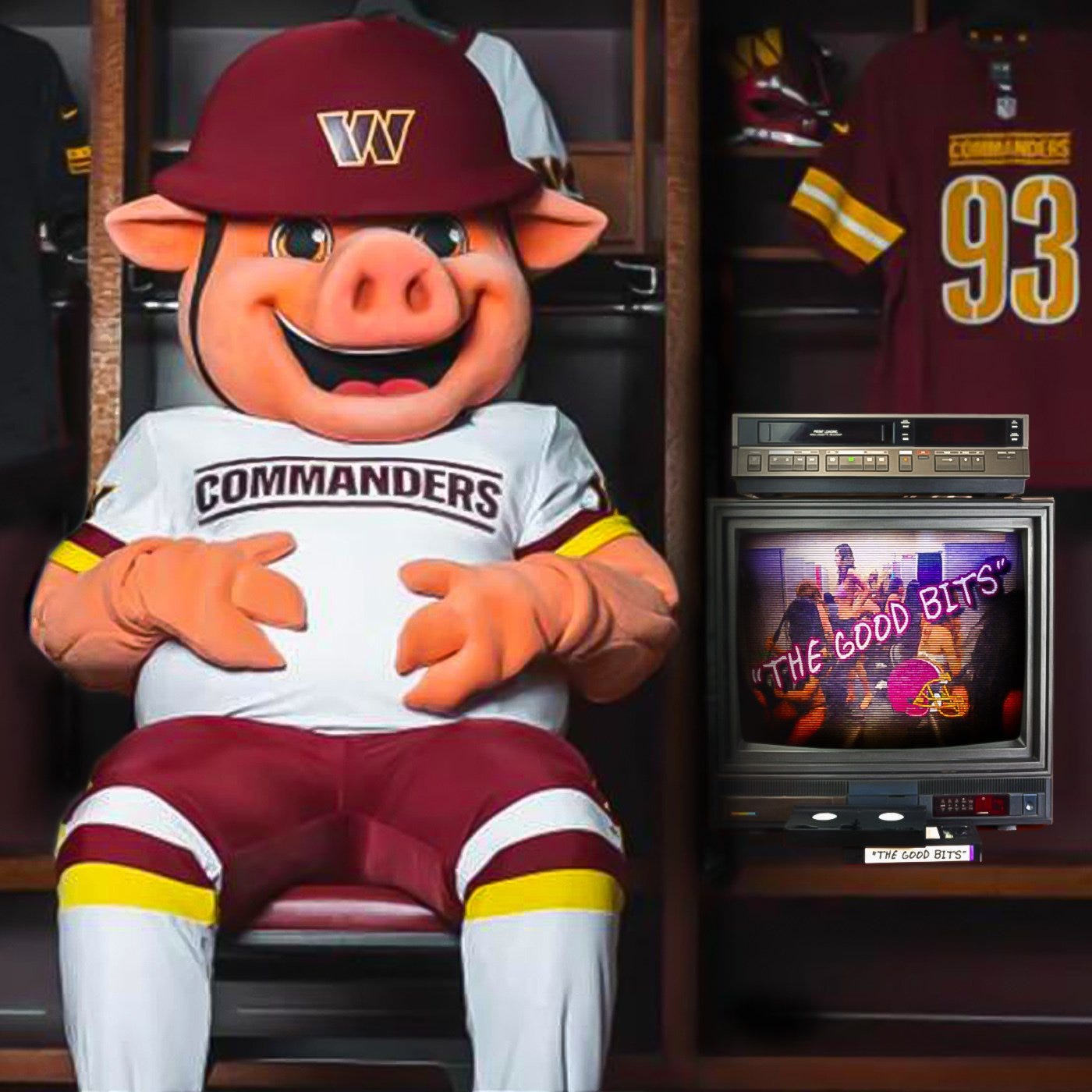 Pig as Washington Commanders mascot