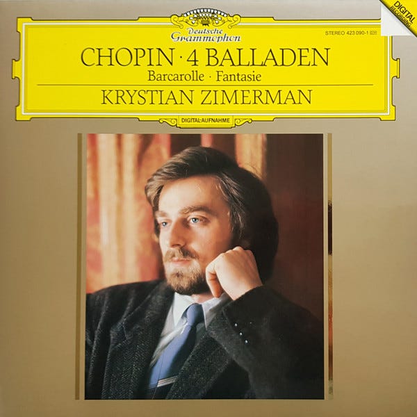 Chopin, Krystian Zimerman – 4 Balladen · Barcarolle · Fantasie ...