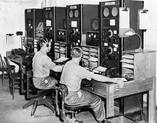 JCAA Radio Communications receiving positions at NAS, San Juan, Puerto Rico.