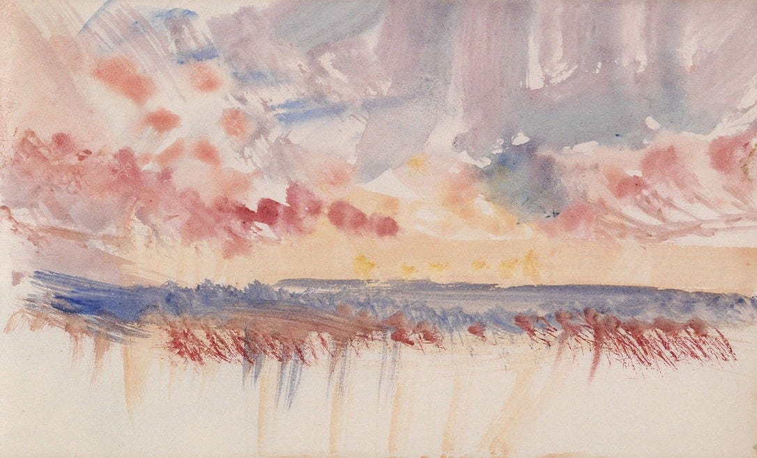 watercolour sketch by Turner