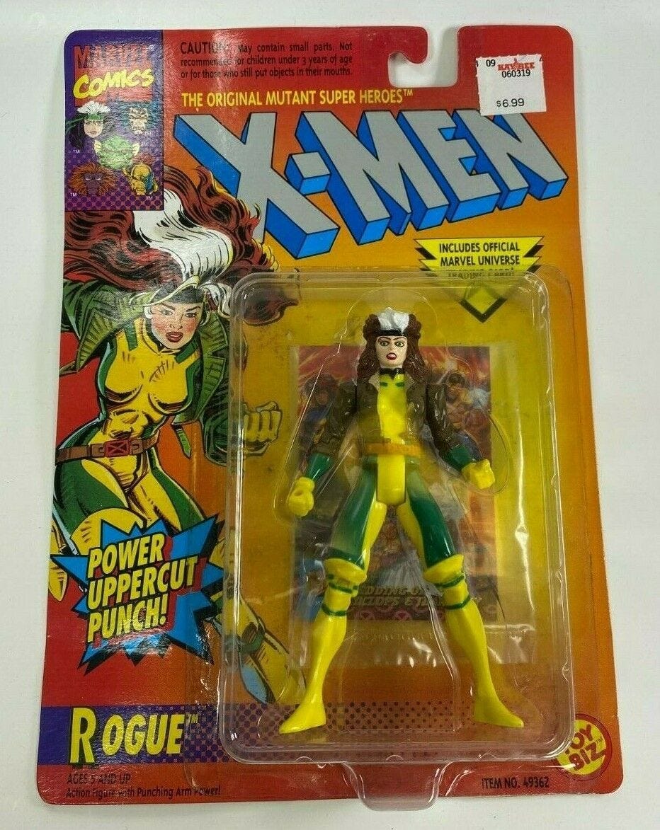 Rogue Uncanny X-Men Action Figure 1994 Toy Biz Marvel MOC Vintage Upper Cut  Punc