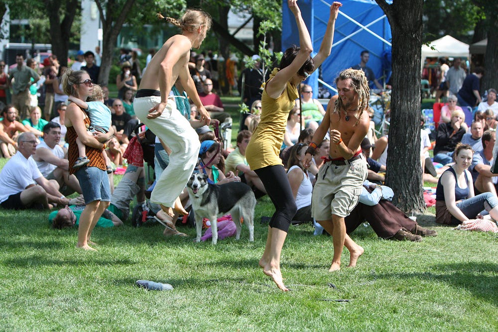 Dancing hippies Dancing hippies