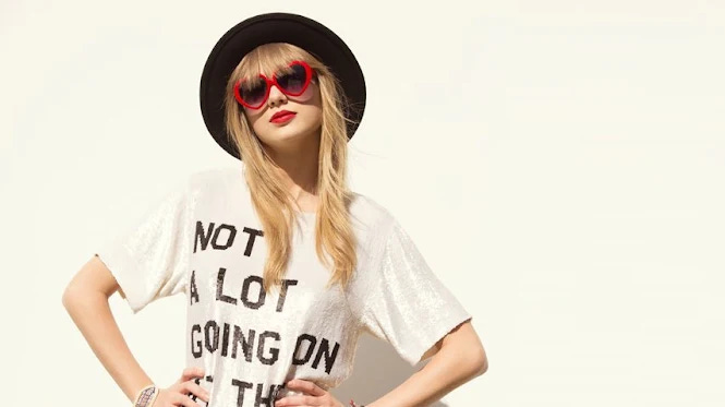 Taylor Swift 22 Music Video with Hat and Heart Shaped Sunglasses