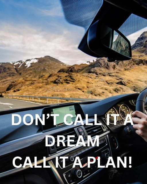 May be an image of car, road and text