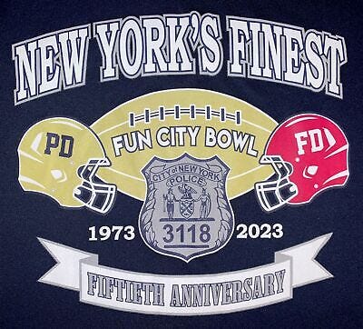 NYPD New York City Police T-Shirt Sz XL Brooklyn Finest Football Team NYC |  eBay