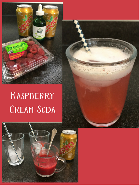 Zevia raspberry cream soda