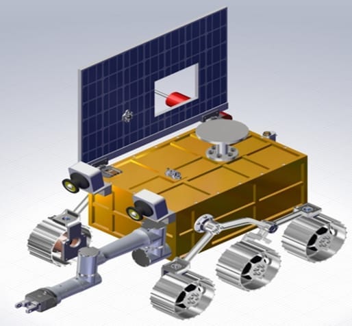 A render of Pakistan’s lunar rover that will be launched onboard the Chang’e 8 mission.