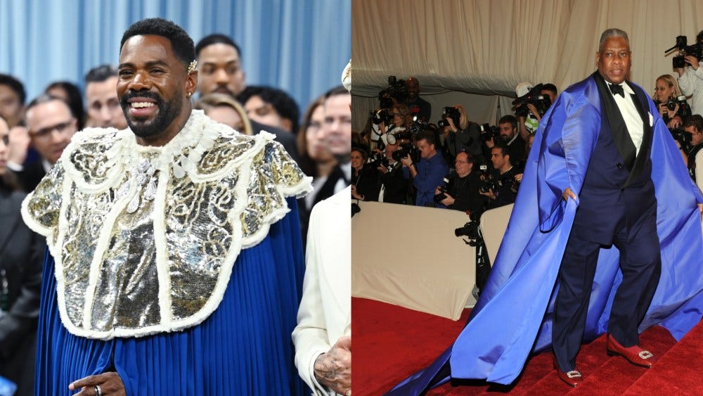 Colman Domingo at the 2025 Met Gala, Andre Leon Talley at the 2011 Met Gala