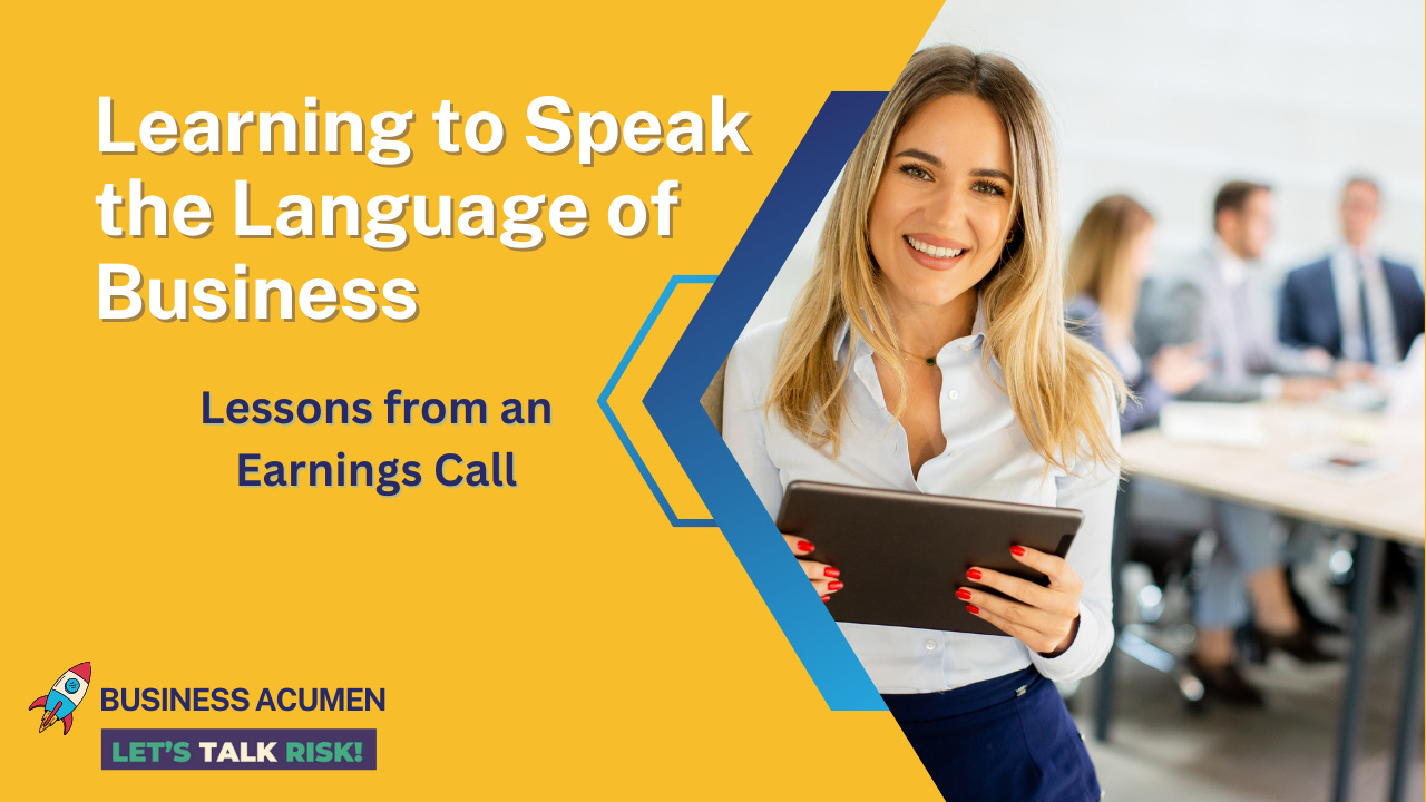 Learning to speak the language of business - Lessons from an earnings call