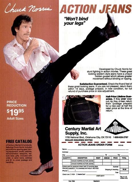 Chuck Norris Action Jeans | The Art of Manliness