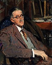 1934 portrait of James Joyce by Jacques-Émile Blanche