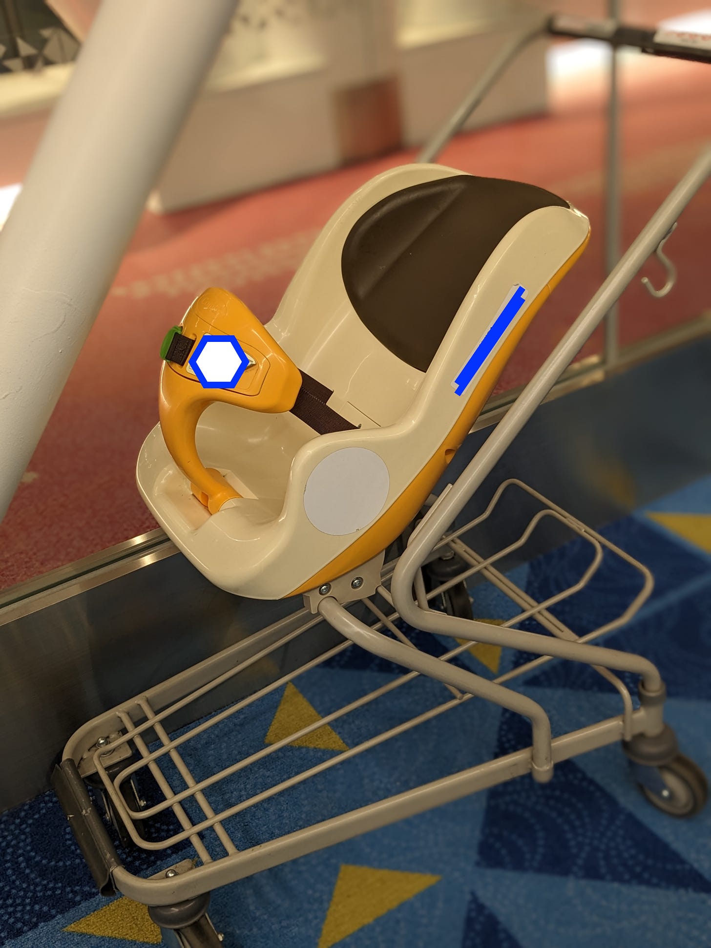 Side view of a stroller