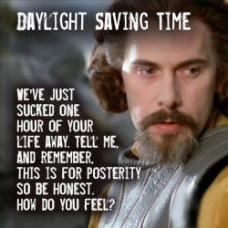Daylight Saving Time meme.