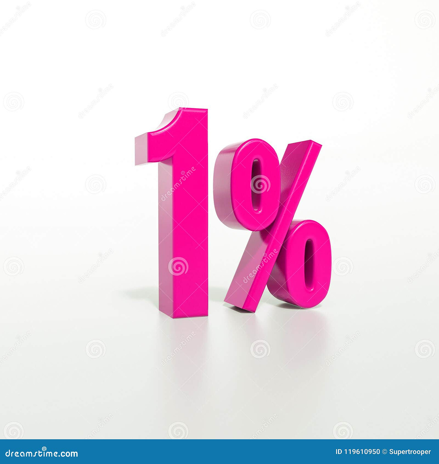 Percentage sign, 1 percent stock illustration. Illustration of figure ...
