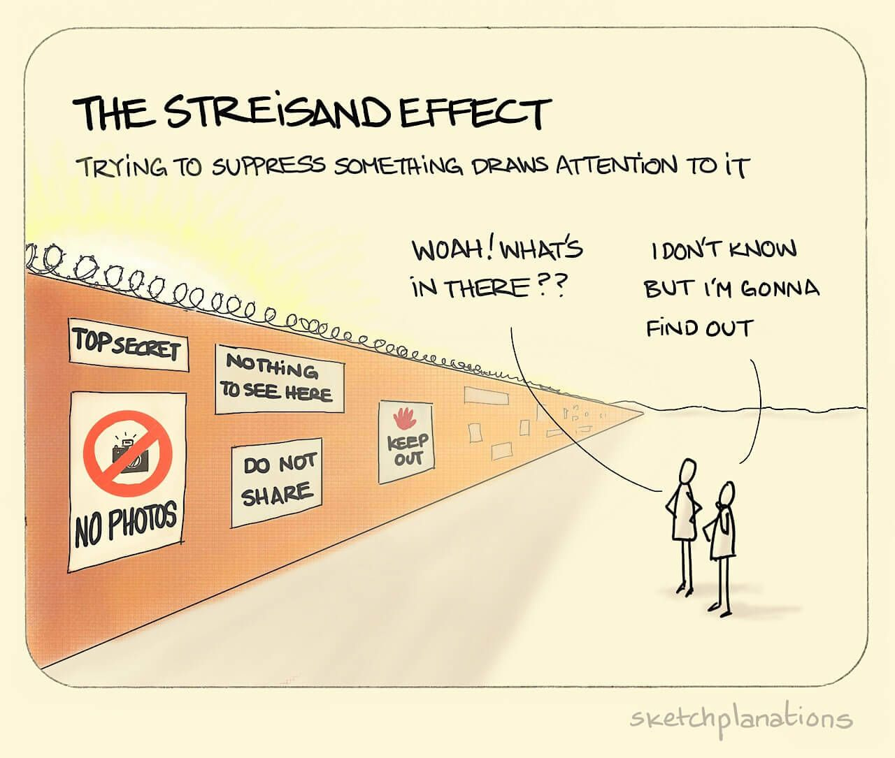 The Streisand effect. A term coined by Mike Masnick, for what happens ...