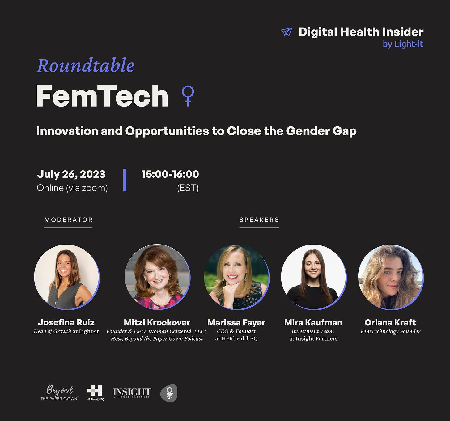 DHI FemTech Roundtable:  Innovation and Opportunities to Close the Gender Gap
