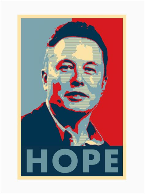 "Elon Musk "Hope" Poster" Men's Premium T-Shirt by lurchmerch | Redbubble