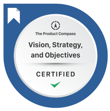 Product Vision, Strategy, and Objectives Certification Badge