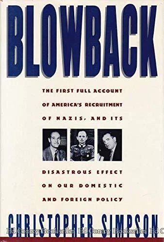 Blowback: America's Recruitment of Nazis and Its Effects on the Cold - Simpson - Picture 1 of 1