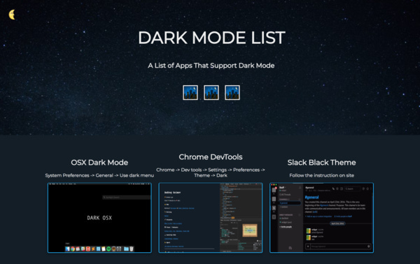 Dark Mode List