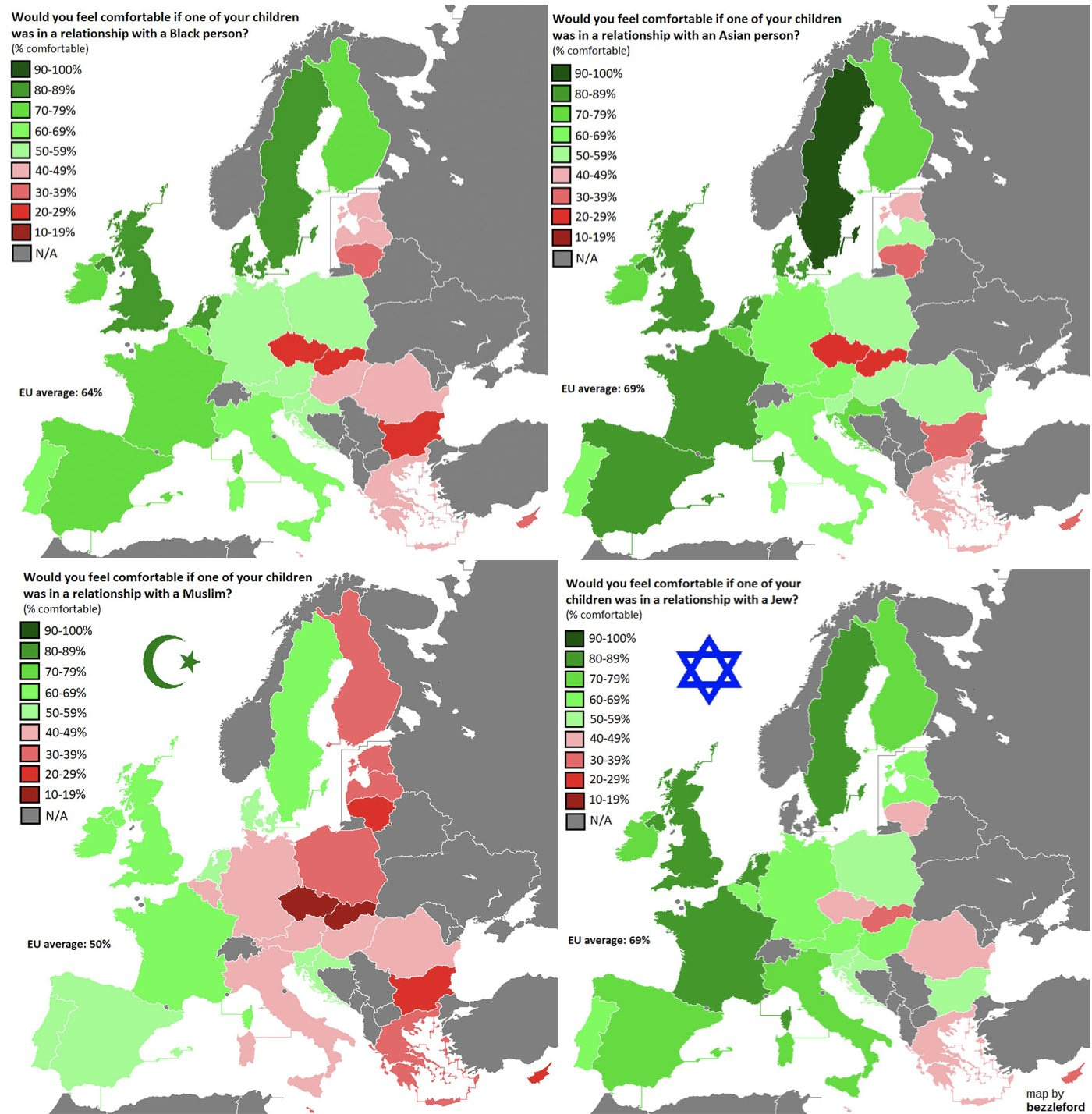 Ken Rutkowski on X: "Maps reveals Europe's most racist countries & you  won't like it https://t.co/GgrscvmRxj https://t.co/mOLalNZXxq" / X