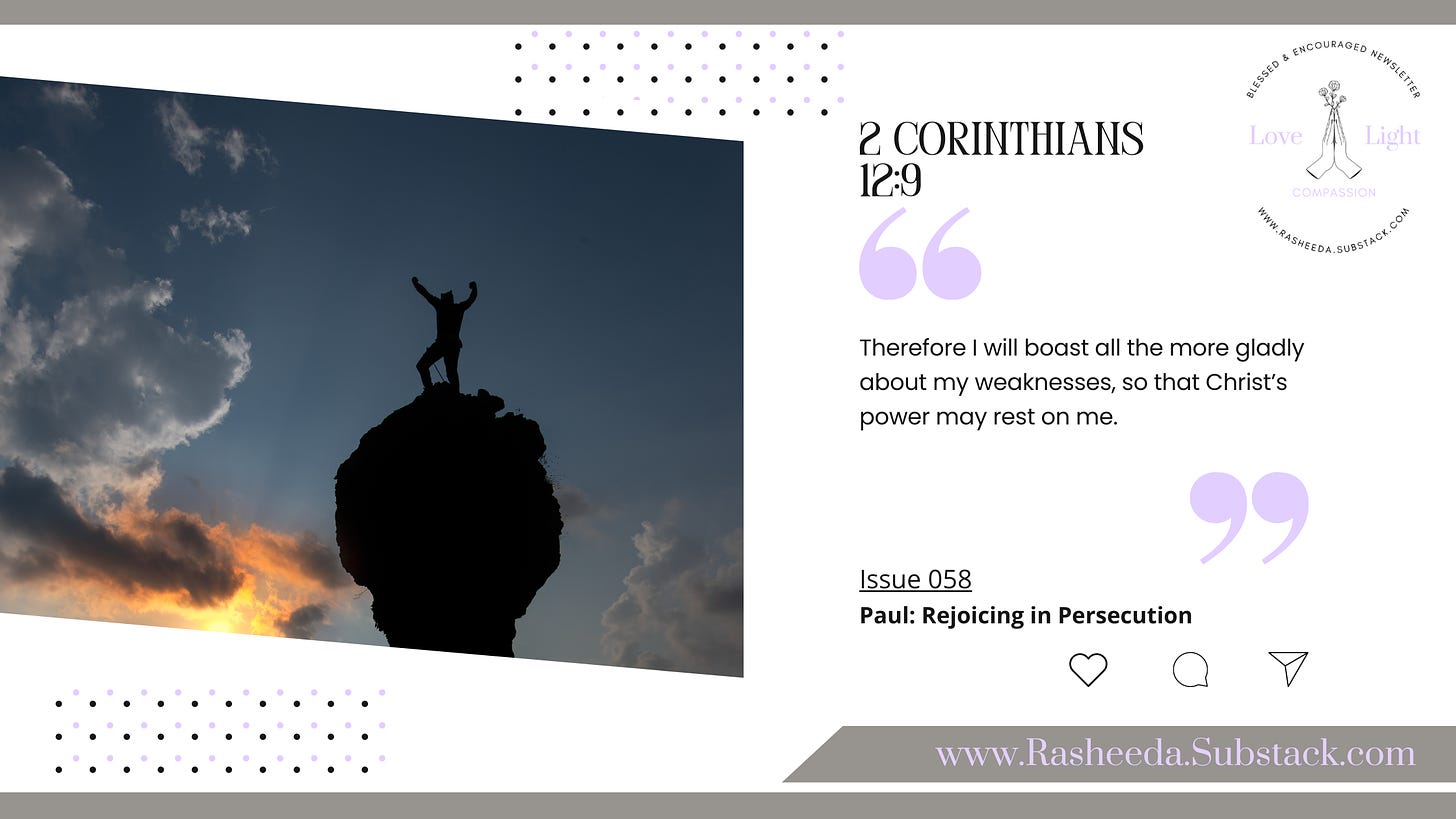Issue 058 | Rejoicing in Persecution