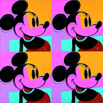 Andy Warhol: Quadrant Mickey Mouse (1986)