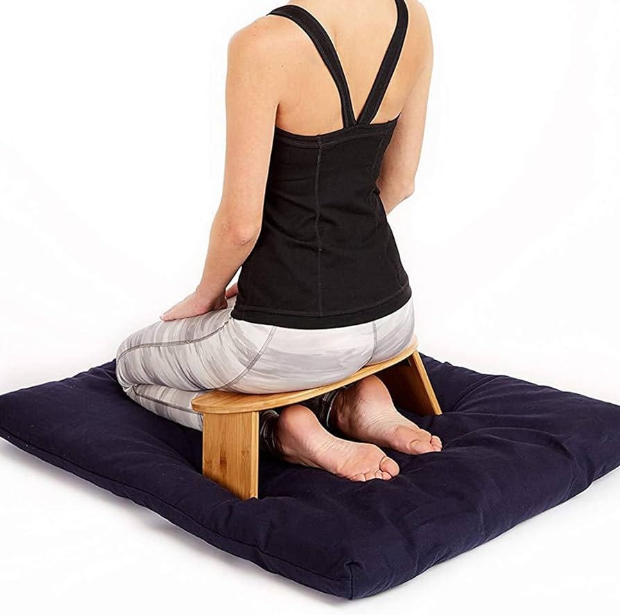 Amazon.com: Bamboo Kneeling Meditation Bench, The Original Kneeling Stool,  Folding Portable Design for Outdoor use & Travel : Home & Kitchen