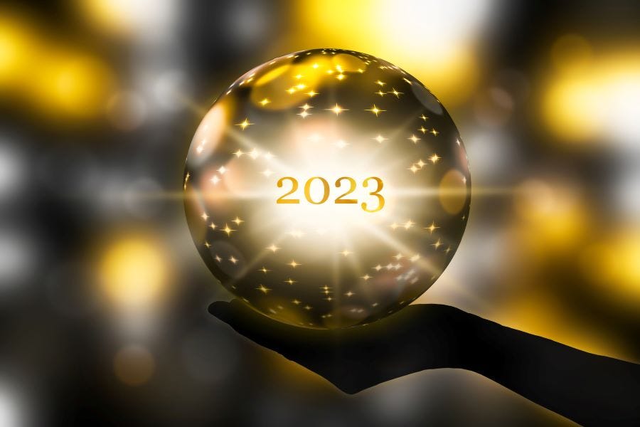 Photo of crystal ball in 2023.