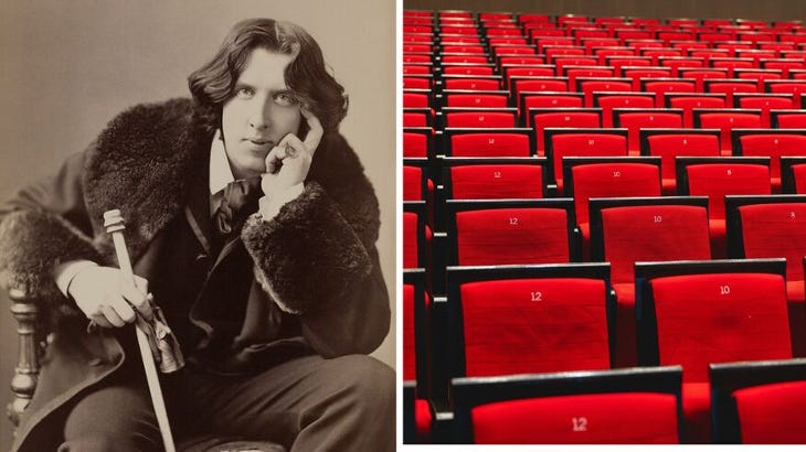 Oscar Wilde and some empty seats