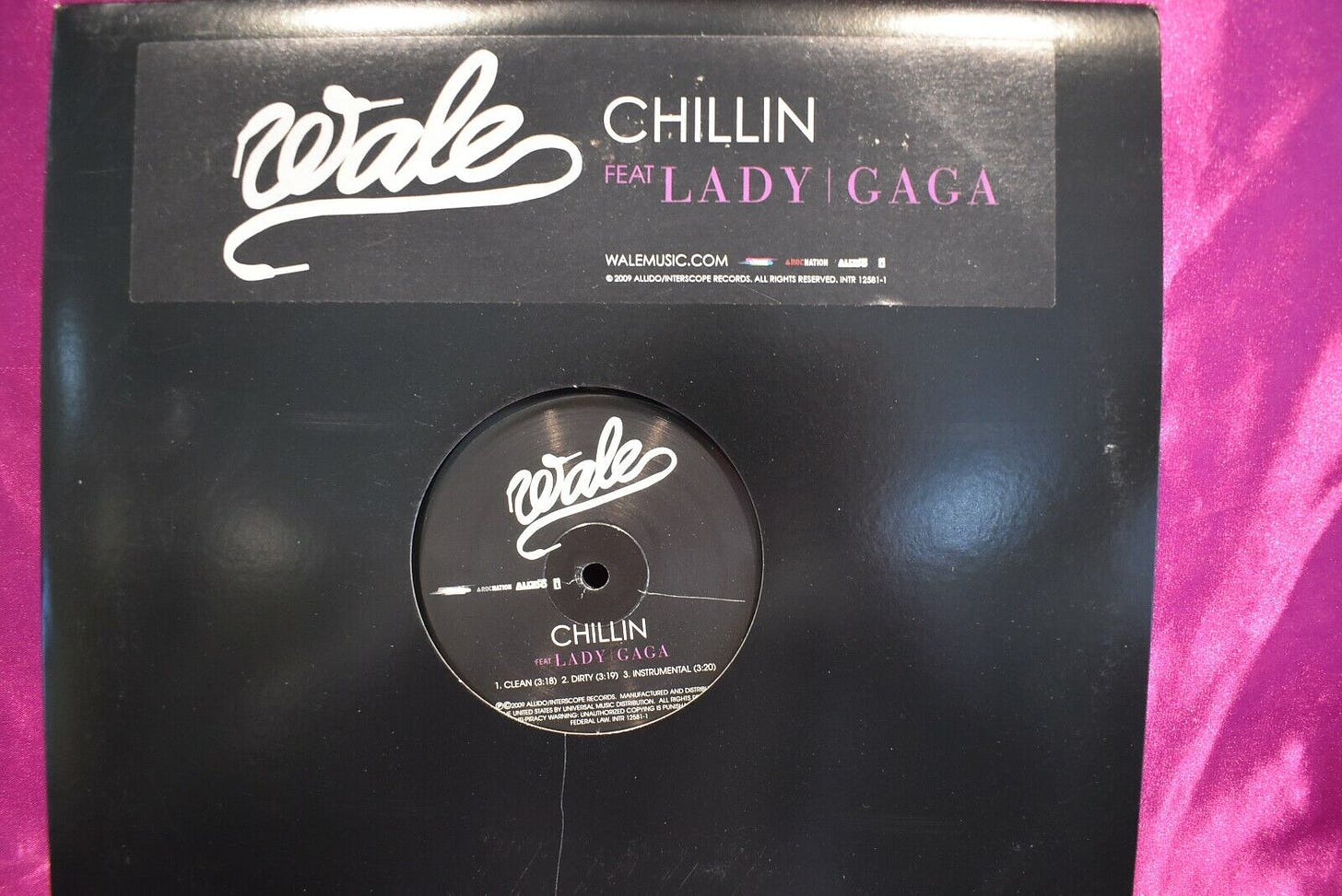 PROMO WALE Featuring Lady Gaga &#039;Chillin&#039; 12&#034; | eBay